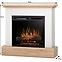 Elektrischer Kamin Jukon 23 weiß/helle Eiche,3