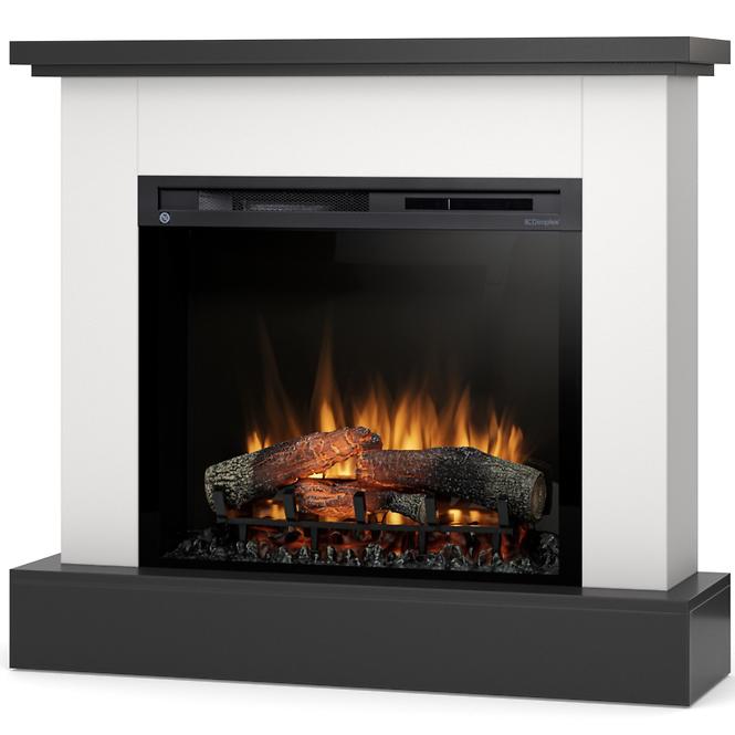 Elektrischer Kamin Jukon 28 weiß matt/schwarz