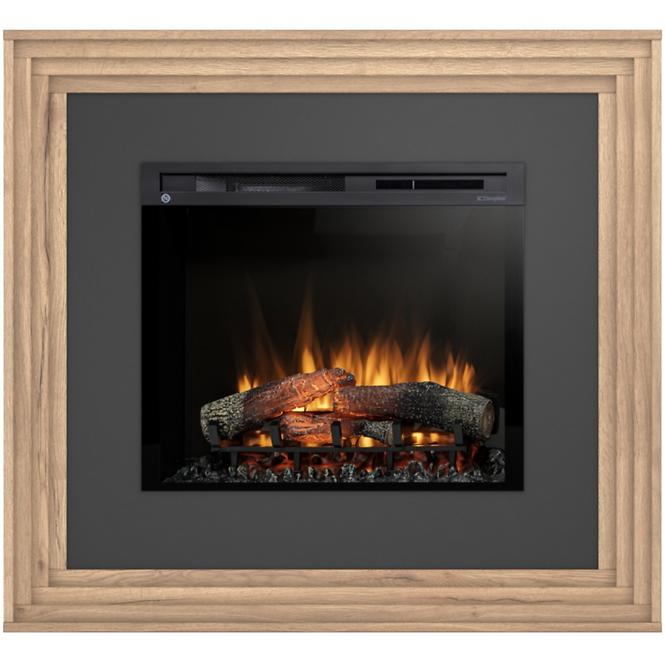 Elektrischer Kamin Katra 28 helle Eiche/schwarz
