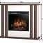 Elektrischer Kamin Kelso 23 weiß/dunkle Eiche,3
