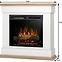 Elektrischer Kamin Lenox 23 weiß/helle Eiche,3
