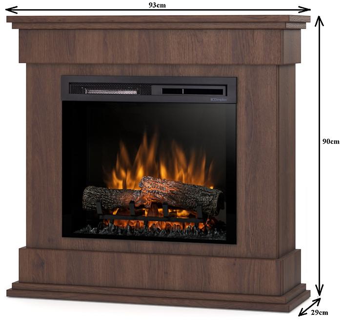 Elektrischer Kamin Lenox 23 dunkle Eiche