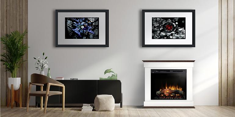 Elektrischer Kamin Lenox 23 dunkle Eiche