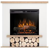 Elektrischer Kamin Tula 23 weiß/helle Eiche