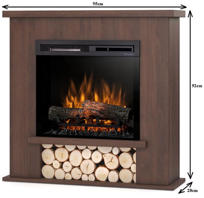 Elektrischer Kamin Tula 23 dunkle Eiche