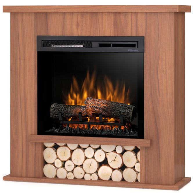 Elektrischer Kamin Tula 23 hell Nussbaum