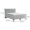 Bett Arles Box Spring 140x200 Monolith 84,4