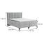 Bett Arles Box Spring 160x200 Monolith 84,4