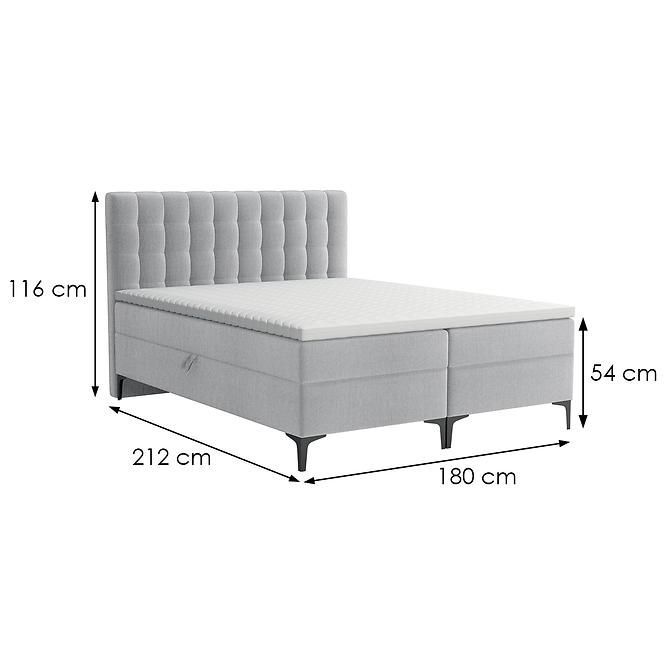 Bett Arles Box Spring 180x200 Monolith 84