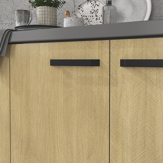 36SE+KUCHYNSKA LINKA SCANDI JEDLE/ANTRACIT 260 BEZ PRAC.DESK,4