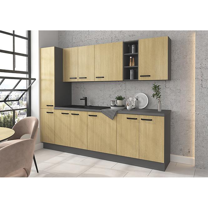 36SE+KUCHYNSKA LINKA SCANDI JEDLE/ANTRACIT 260 BEZ PRAC.DESK,5