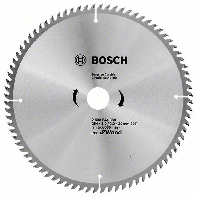 Kreissägeblatt eco for wood 254x30x3/2x80T