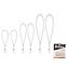 Set Spanngummi mit PVC-Haken -weinrotes PCV 2x18 cm /2x25 cm /2x40 cm,2