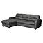 Ecksofa Tilo REC/BK-2F Matt Velvet 97 L,2