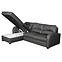 Ecksofa Tilo REC/BK-2F Matt Velvet 97 L,3