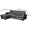 Ecksofa Tilo REC/BK-2F Matt Velvet 97 L,5