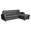 Ecksofa Tilo 2F–REC/BK Matt Velvet 97 P,2