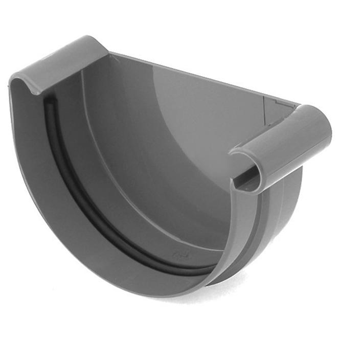 Rinnenendstück rechts 125 mm Bryza Grafit