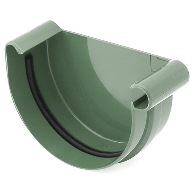 Rinnenendstück rechts 125 mm Bryza Grün