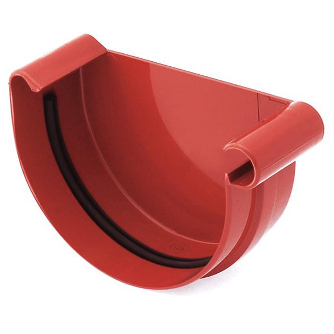 Rinnenendstück rechts 150 mm Bryza Rot
