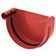 Rinnenendstück links 125 mm Bryza Rot