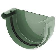 Rinnenendstück links 125 mm Bryza Grün