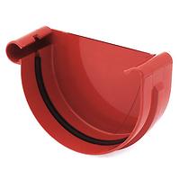 Rinnenendstück links 150 mm Bryza Rot