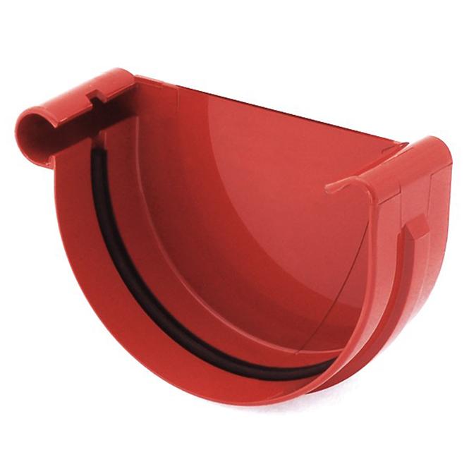 Rinnenendstück links 150 mm Bryza Rot