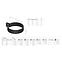 Ablaufrohrbefestigungsschelle Metall 63 mm Bryza Grafit,3