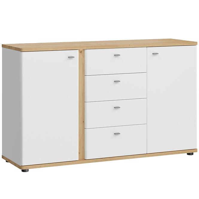 Kommode Avila 2D4S AILK01 weiß/eiche artisan