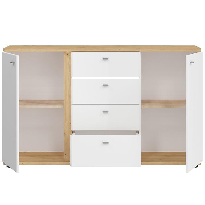 Kommode Avila 2D4S AILK01 weiß/eiche artisan