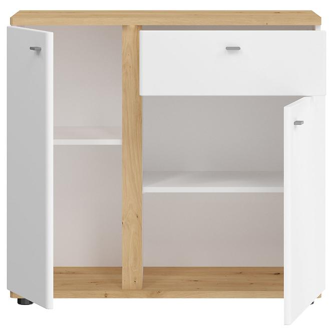 Kommode Avila 2D1S AILK02 weiß/eiche artisan