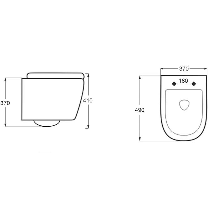 Hängeschüssel Sofi G02 mit WC-Sitz