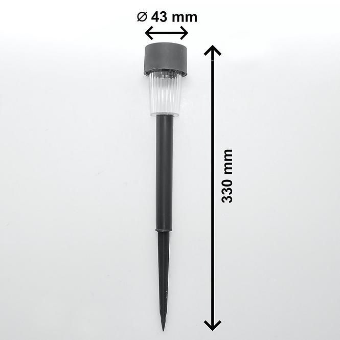 Solarlampe 33939-54B Schwarz PIN