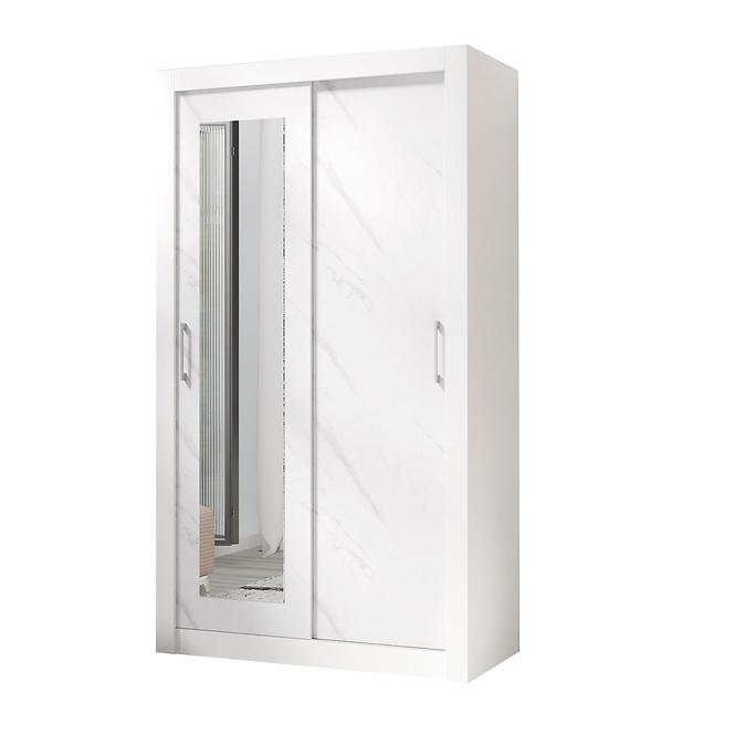 Schrank In box 2 120 weiß lux/marmor bianco