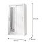 Schrank In box 2 120 weiß lux/marmor bianco,2