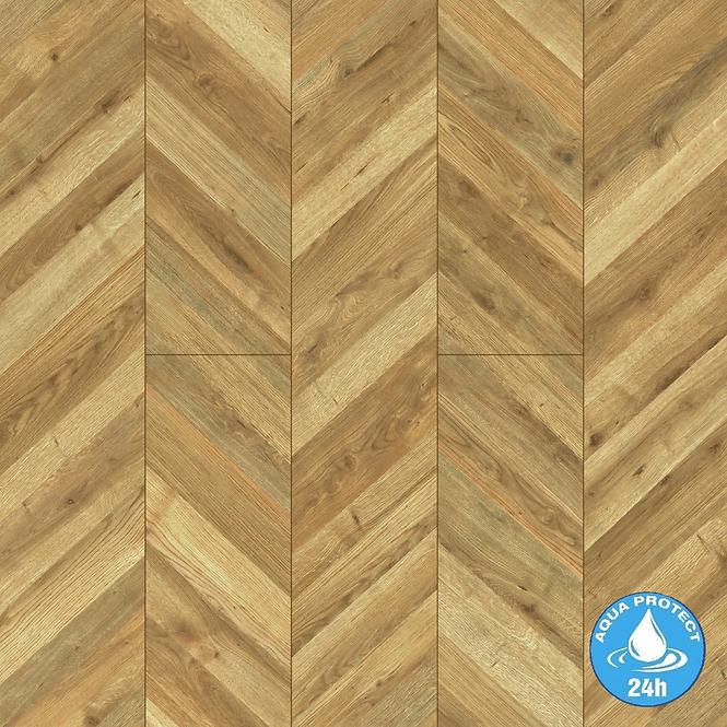 Laminatboden Eiche Cheveron 8 mm AC5 Aqua Parquet Mercado 80194