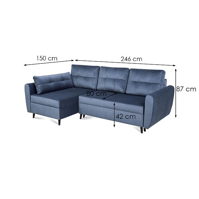 Ecksofa Focus P Paros 6 grau
