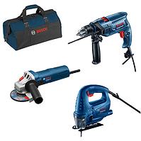 Set Bosch Professional GSB 550 + GWS 750-125 + GST 700
