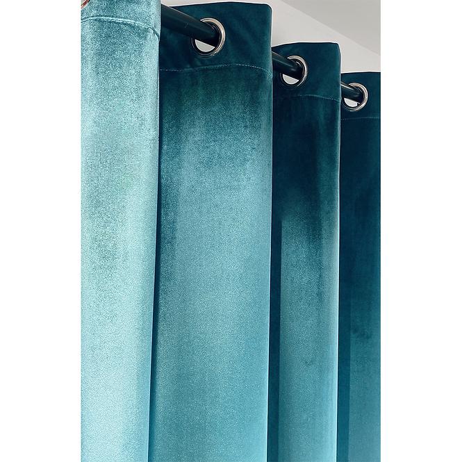 Vorhang mit Ösen UP 012 PLAIN NL174-09/350G/M2 140X250 Hell Blau