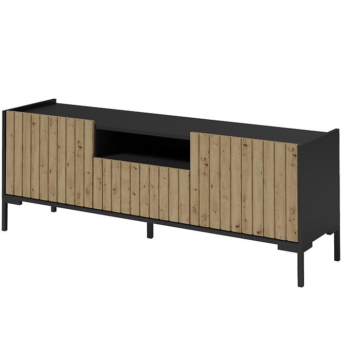 TV tisch Lando 4 schwarz/eiche artisan