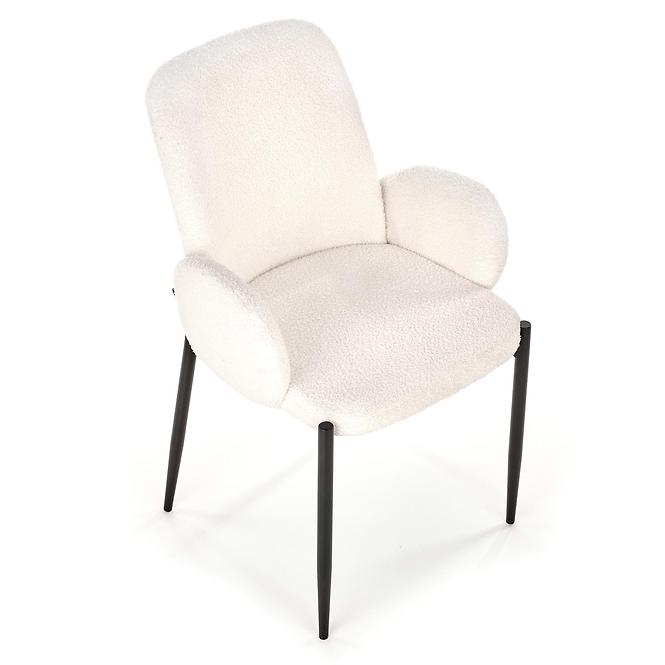 36HG+ŽIDLE K477 TKANINA BOUCLE/KOV BÉŽOVÝ 58X58X89