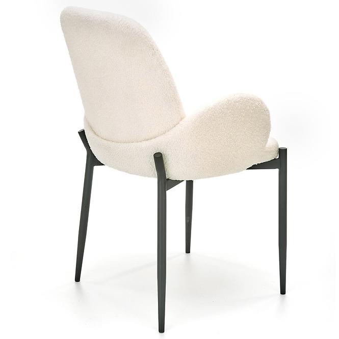 36HG+ŽIDLE K477 TKANINA BOUCLE/KOV BÉŽOVÝ 58X58X89