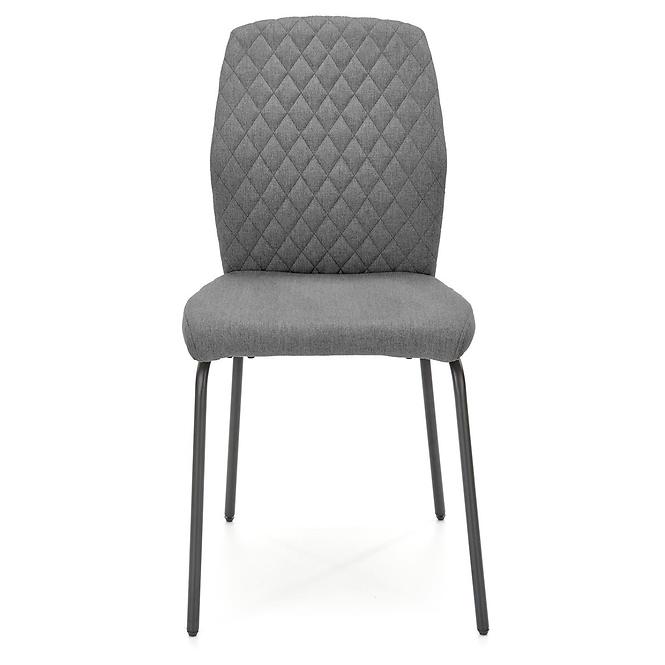 Stuhl K461 Stoff/Metall Grau 46x56x92