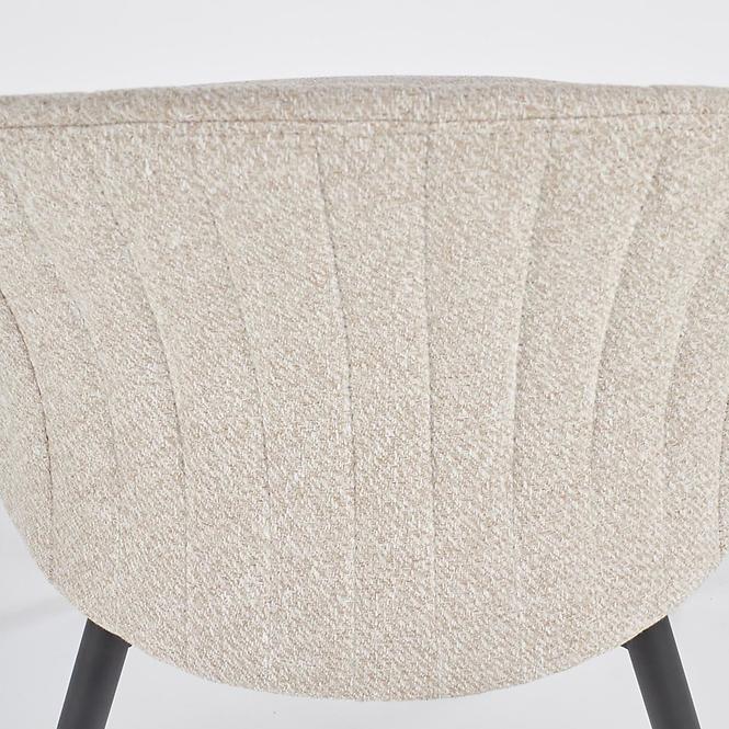 Stuhl K357 Stoff/Metall Beige 53x50x80