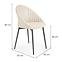 Stuhl K357 Stoff/Metall Beige 53x50x80,11