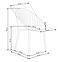 Stuhl K357 Stoff/Metall Beige 53x50x80,12