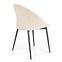 Stuhl K357 Stoff/Metall Beige 53x50x80,4