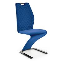 Stuhl K442 Stoff/Metall Dunkel Blau 46x61x102