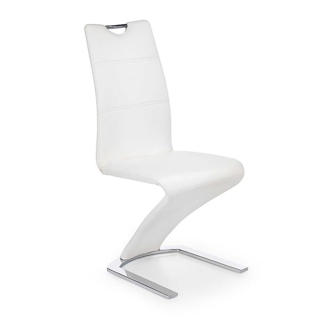 36HG+ŽIDLE K188 KOV/EKO KŮŽE BÍLÝ 46X63X101